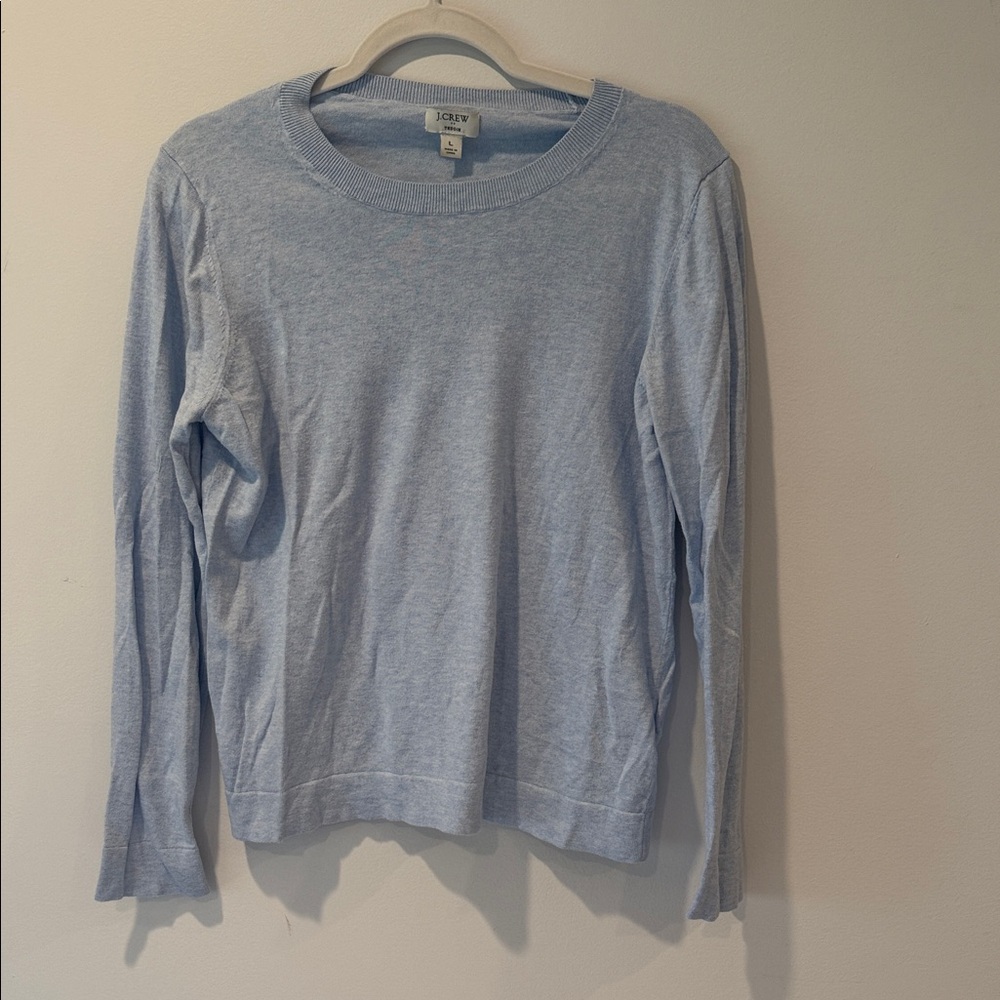J. Crew Soft Blue Long Sleeve Top